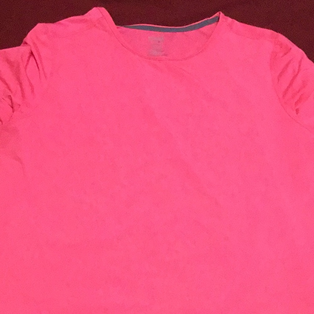 Neon pink workout shirt